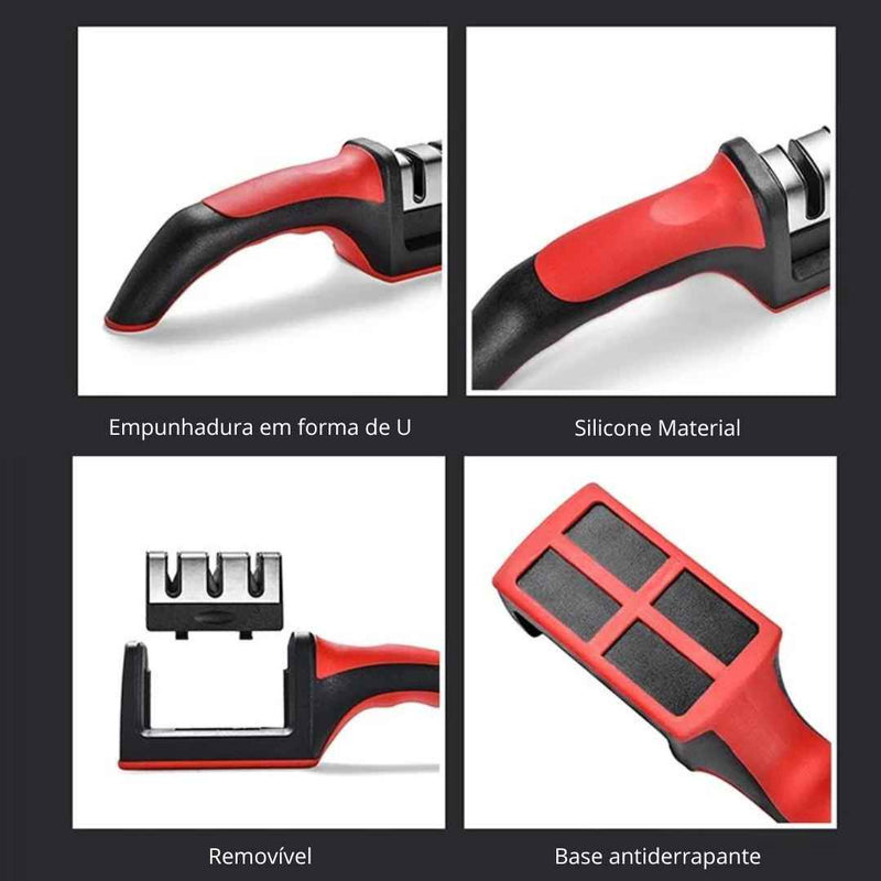 Amolador de Facas Multi - Funcional de 3 Estágios - DomusBelle