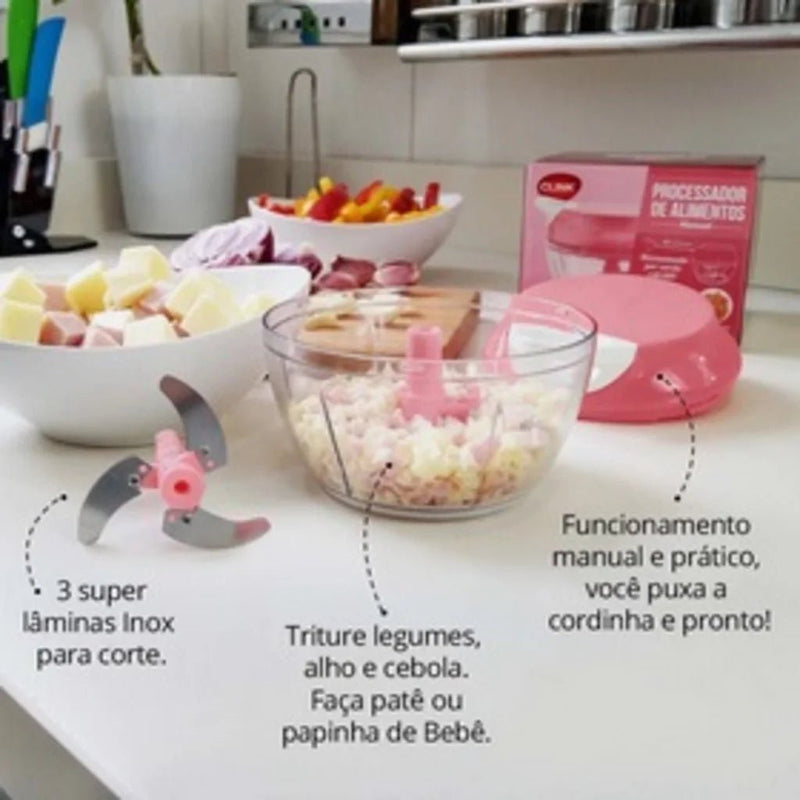 Processador Manual de Alimentos - DomusBelle